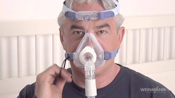 Στοματορινική μάσκα θεραπείας CPAP/BiPAP Μεταξωτής Σιλικόνης Löwenstein JoyceEasy - Image 4