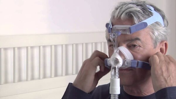Ρινική μάσκα θεραπείας CPAP/BiPAP Μεταξωτής Σιλικόνης Löwenstein JoyceEasy - Image 5