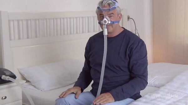 Ρινική μάσκα θεραπείας CPAP/BiPAP Μεταξωτής Σιλικόνης Löwenstein JoyceEasy - Image 7