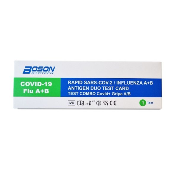 Tέστ ταχείας ανίχνευσης Covid-19 & Γρίπης Τύπου Α+Β BOSON BIOTECH