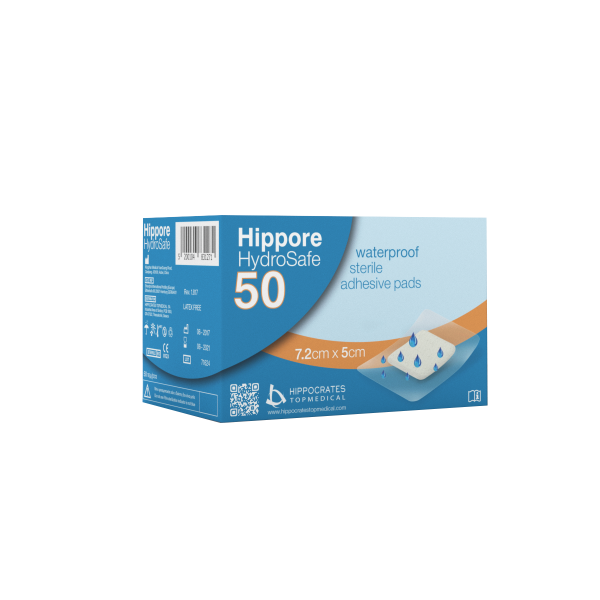 HYDROSAFE HIPPORE Αδιάβροχα Αποστειρωμένα Αυτοκόλλητα Επιθέματα σε κυτίο των 50τμχ