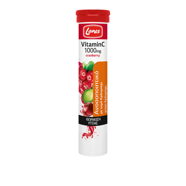 Lanes Βιταμίνη C 1000mg με χυμό Κράνμπερι