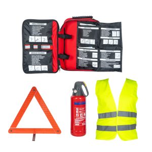 Τσάντα πρώτων βοηθειών DIN13164 ΦΕΚ 2026 με σετ πυροσβεστήρα 2Kg 0141391