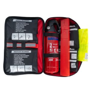 Alternative view of Τσάντα πρώτων βοηθειών DIN13164 ΦΕΚ 2026 με σετ πυροσβεστήρα 2Kg  0141391
